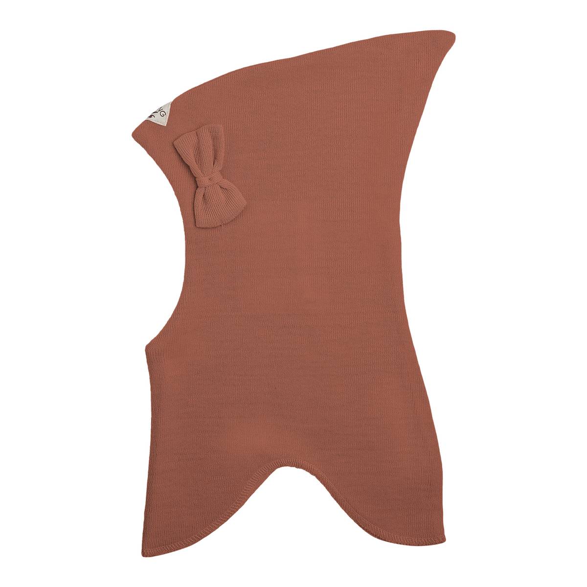 Racing Kids Ull Balaclava Med Sløyfe Coffee Beans