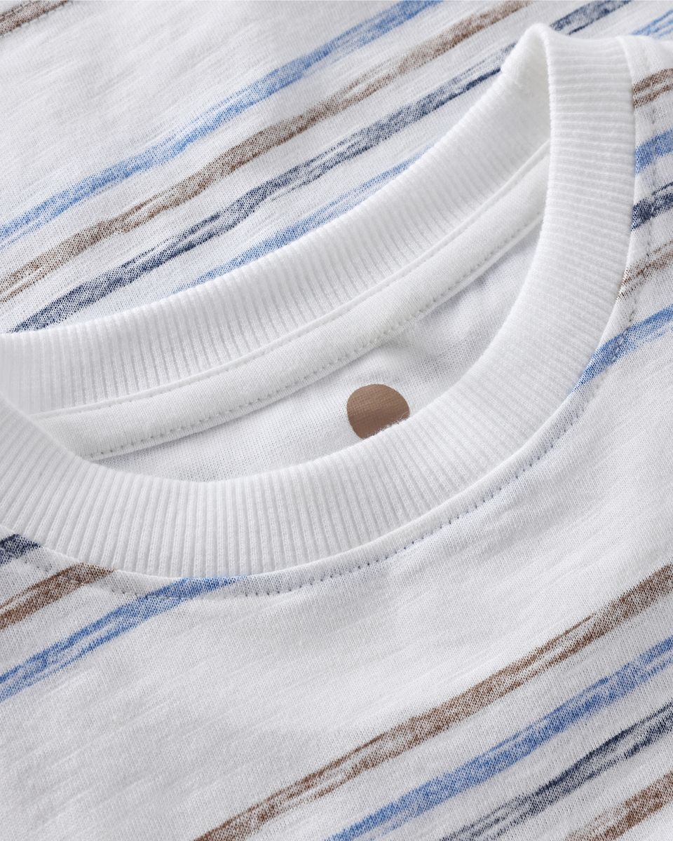 En Fant T-skjorte Stripet Brunnera Blue