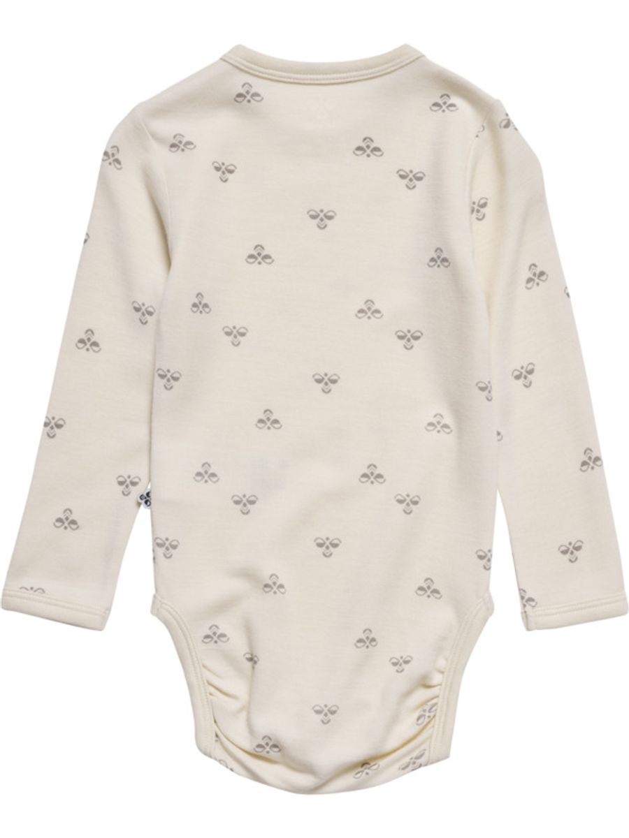 Hummel Mini Langermet Ullbody Whitecap Gray