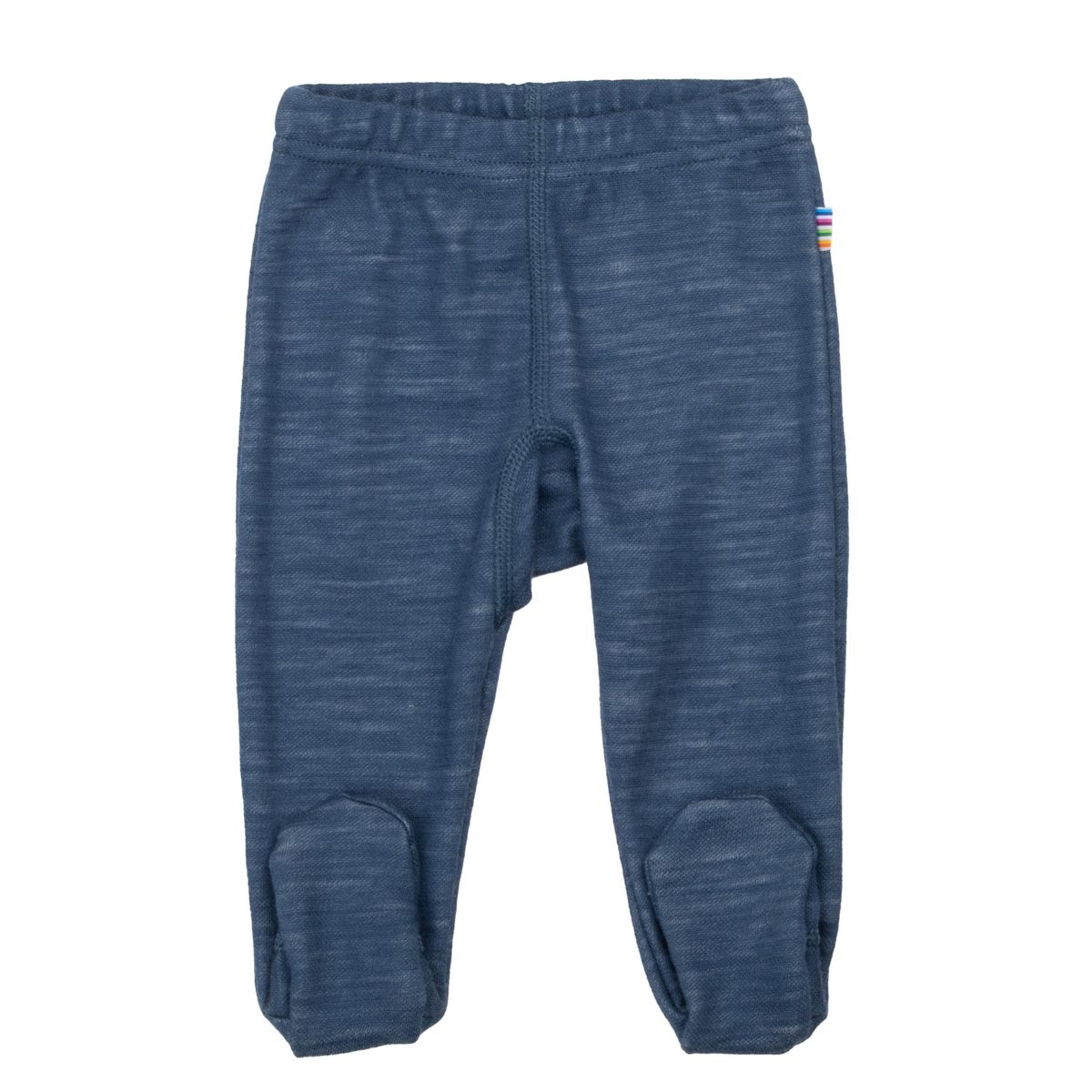 Joha Ull Bambus Leggings Med Fot  Blå Denim