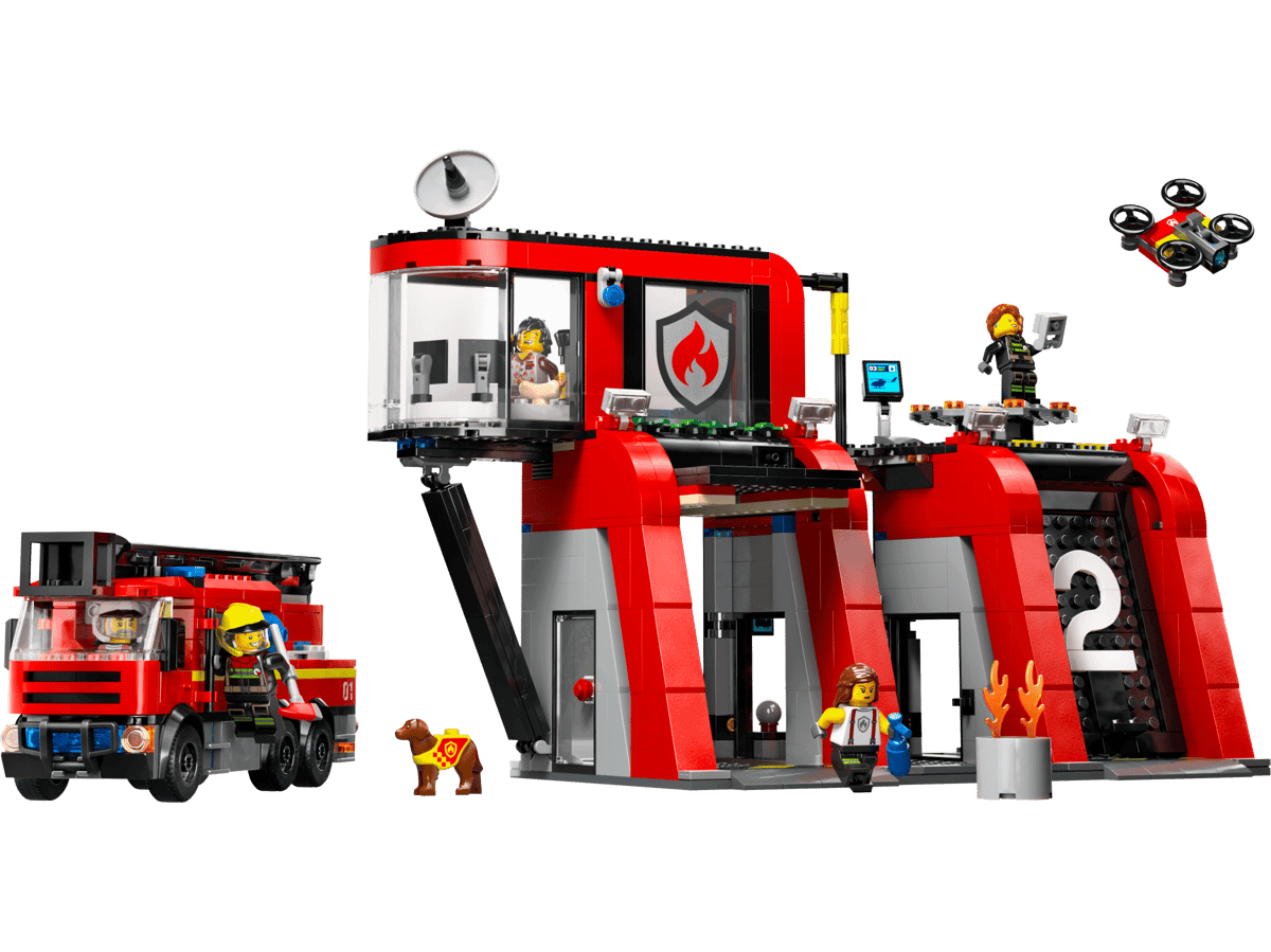 Lego City Brannstasjon med brannbil