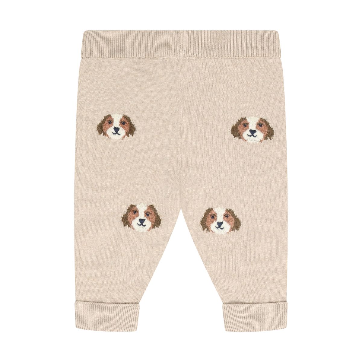 Minymo Strikket Bukse Beige Melange