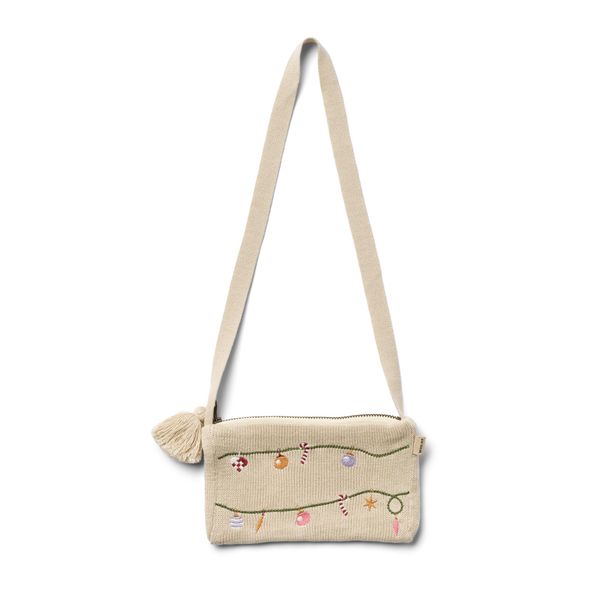 Wheat Heklet Veske Dagmar Broderi Offwhite