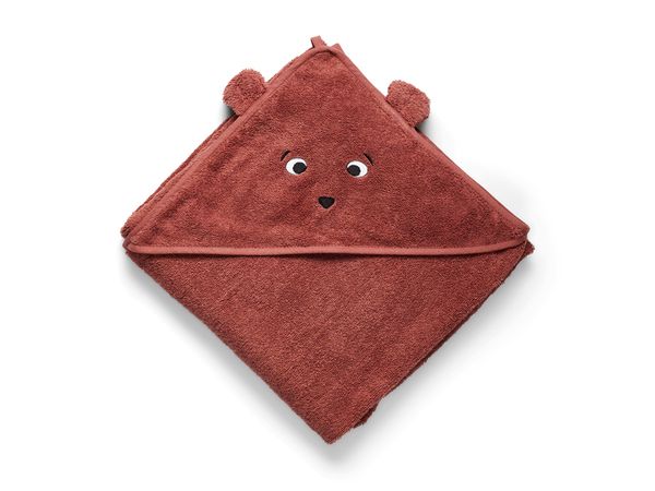 Nuuroo Aki Hooded Junior Towel Mahogany (100x100cm)