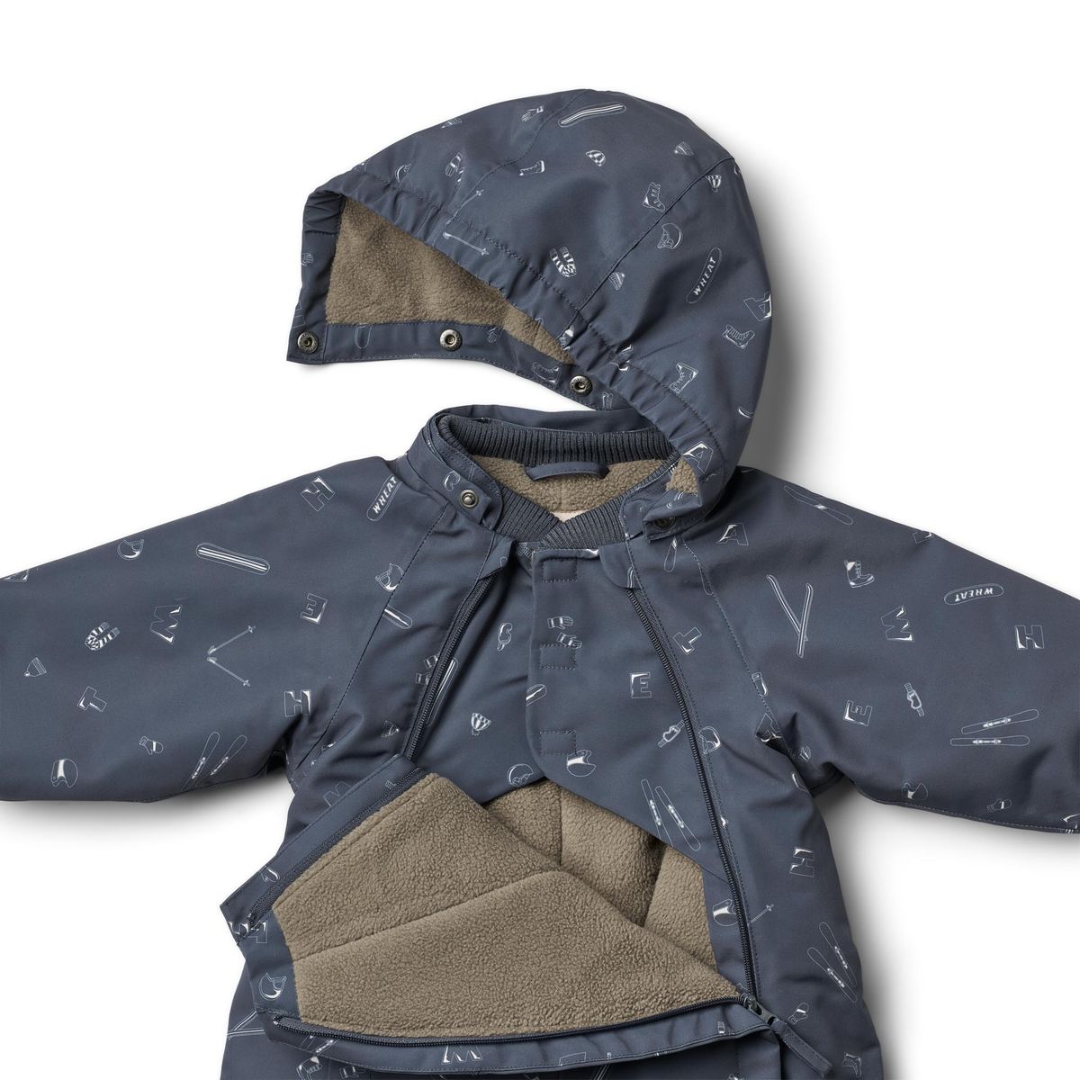 Wheat Adi Vinterdress Winter Blue AOP