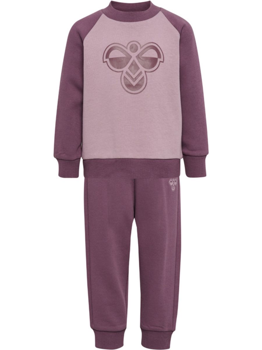 Hummel Mini Bumble Joggedress Black Plum
