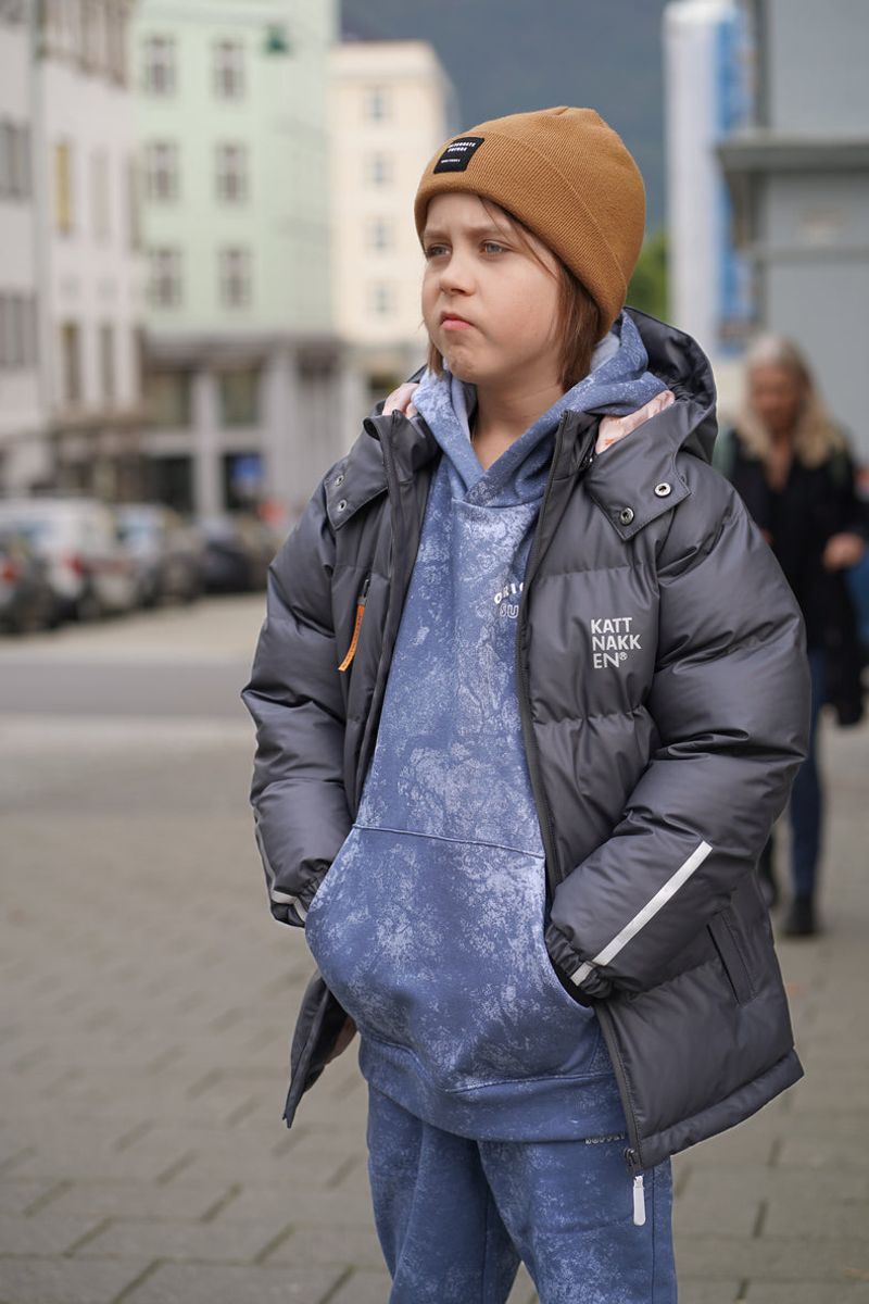 Kattnakken Boblejakke Sludd Junior Kattesvart
