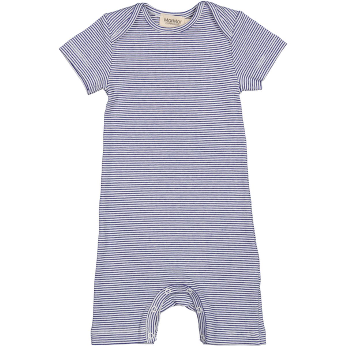 MarMar Romper Modal Fine Rib Roxi Summer Blue Stripe