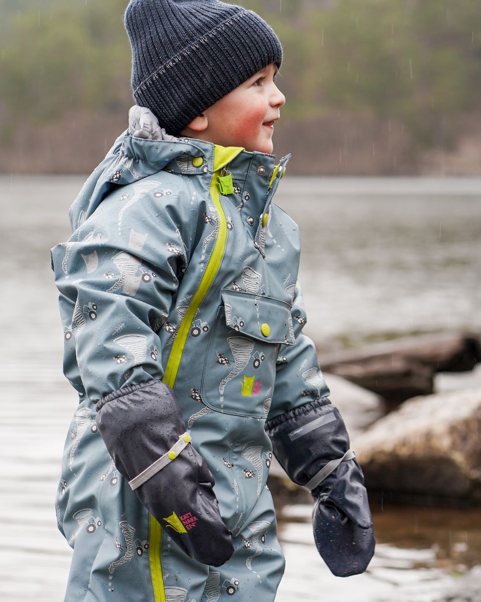 Kattnakken Regnvotter Barn Veret Kattesvart