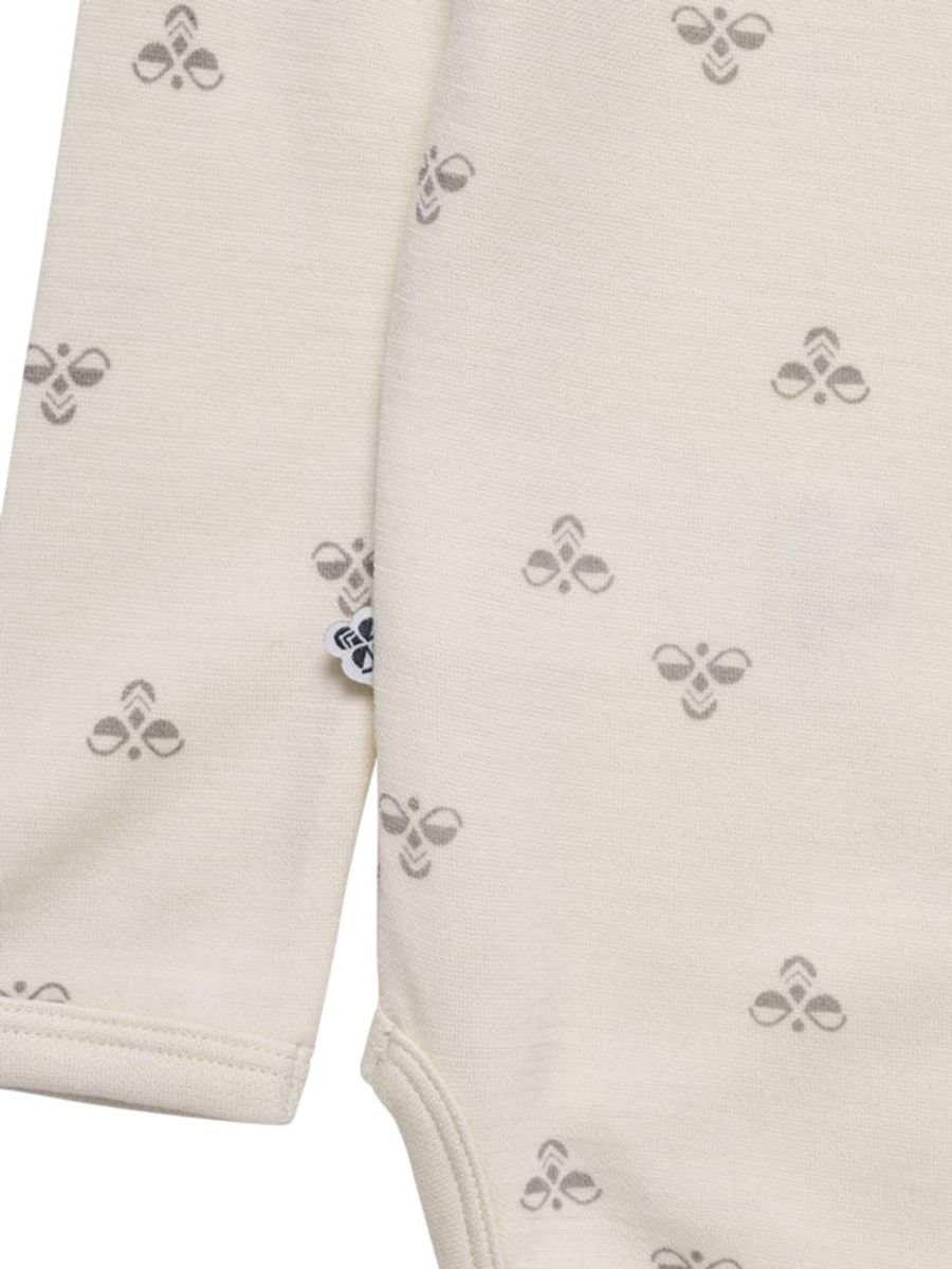 Hummel Mini Langermet Ullbody Whitecap Gray