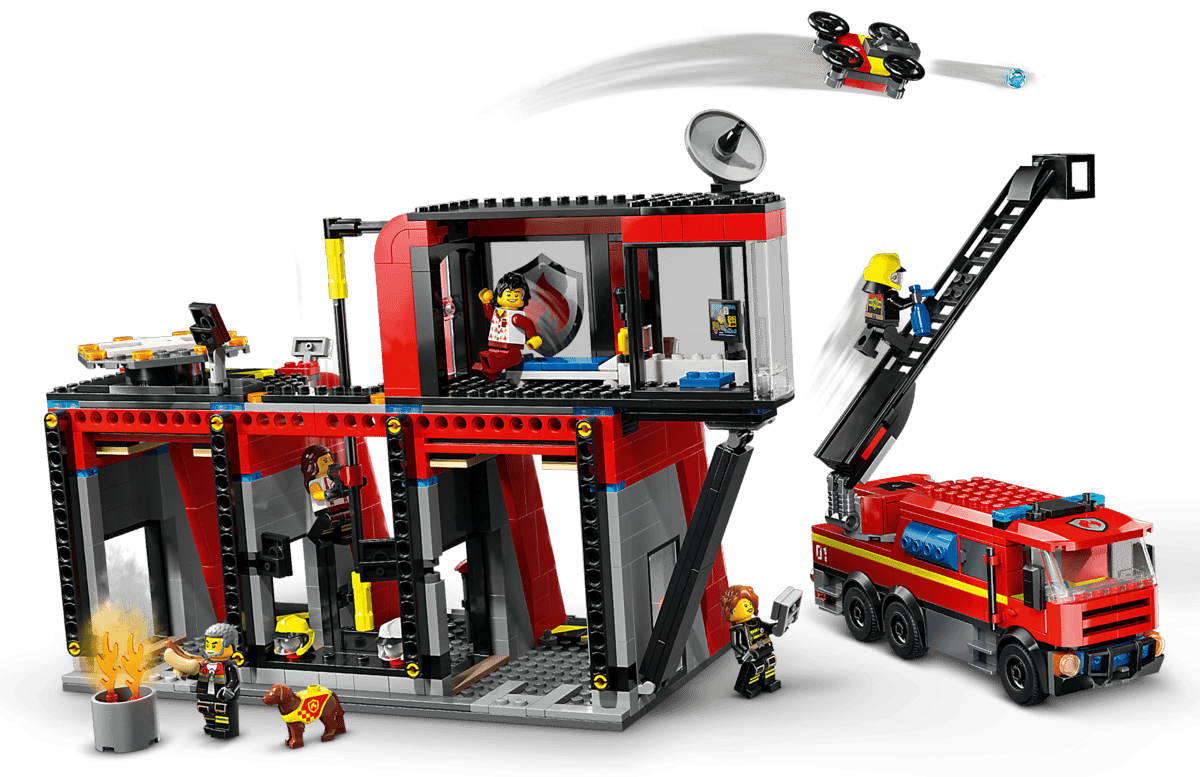 Lego City Brannstasjon med brannbil