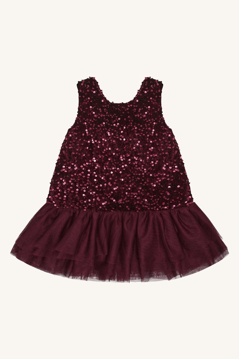 Hust and Claire Karoline Sequins Kjole Teaberry