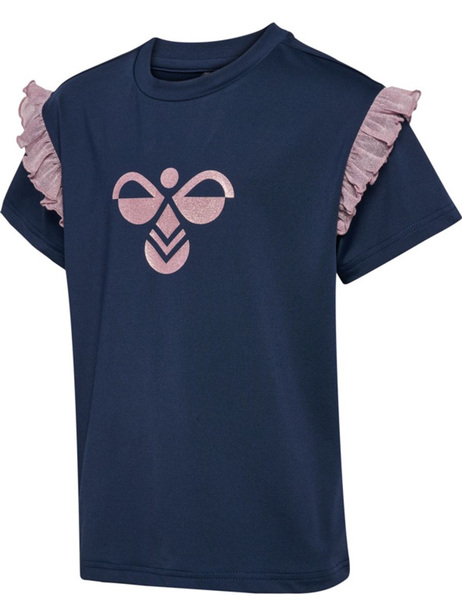 Hummel Mix T-Skjorte Glitter Mørk Blå