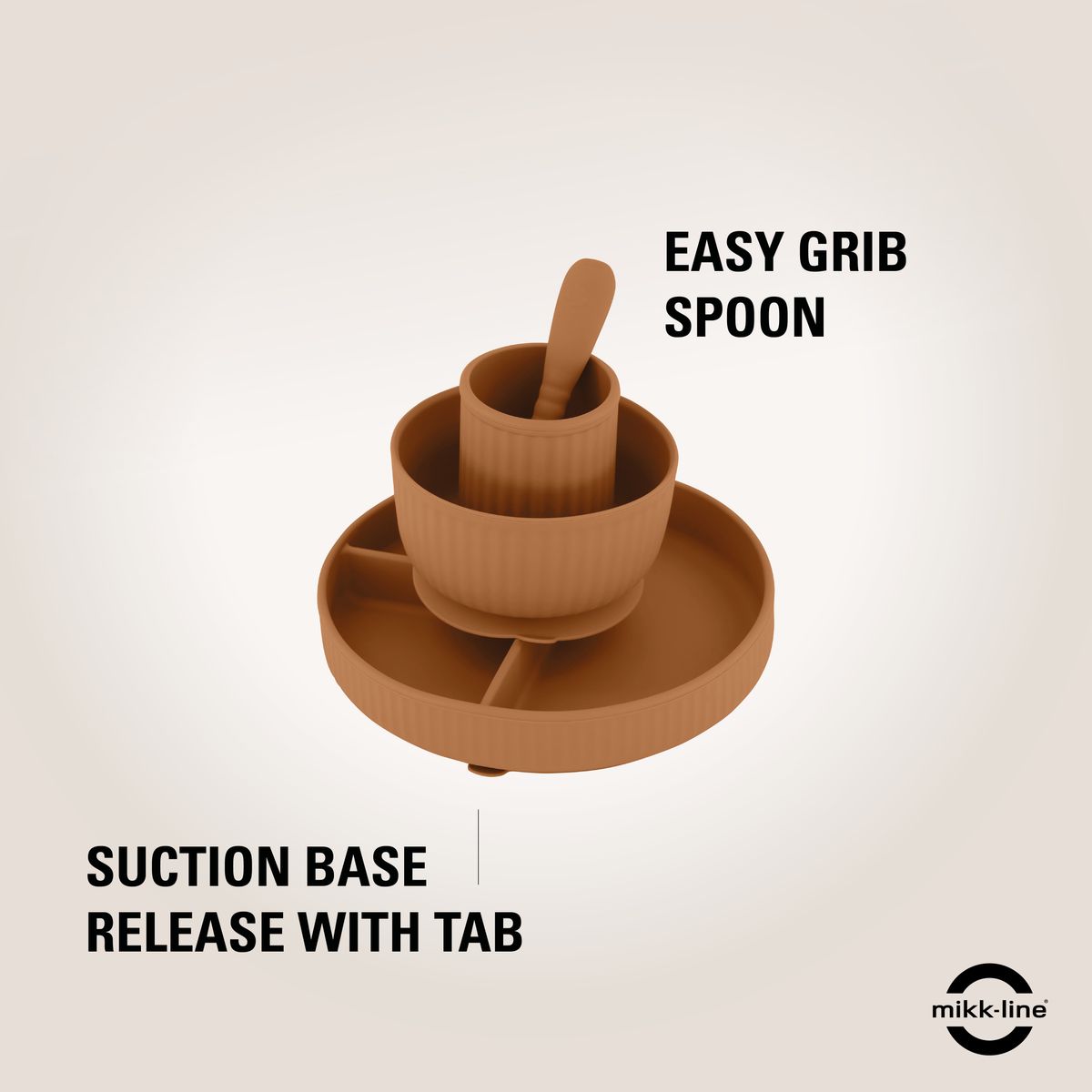 Mikk-Line Spisesett  Brown Sugar