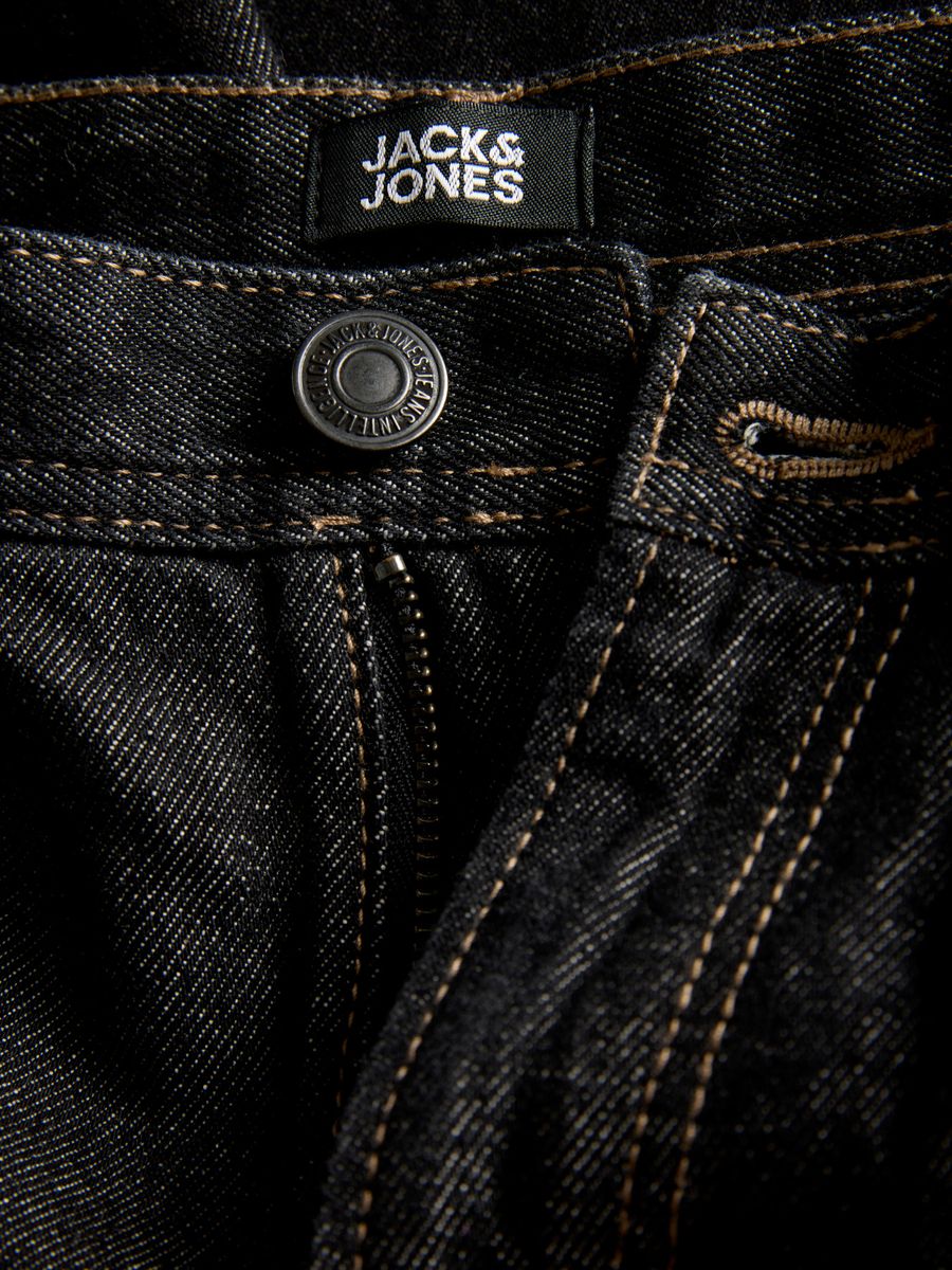 Jack & Jones Junior Alex Bukse Baggy Fit Black Denim