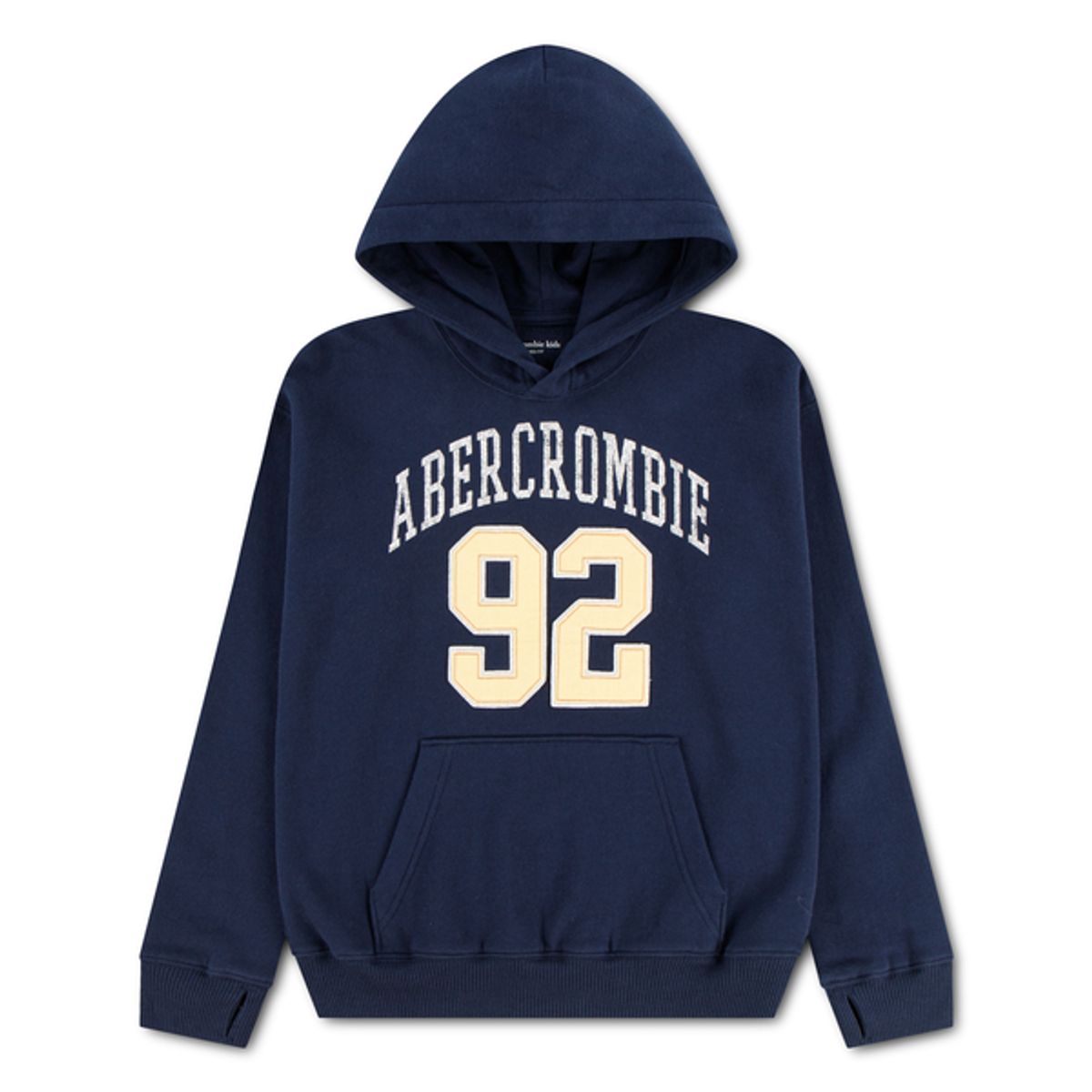 Abercrombie & Fitch Logo Fleecegenser Navy Blazer