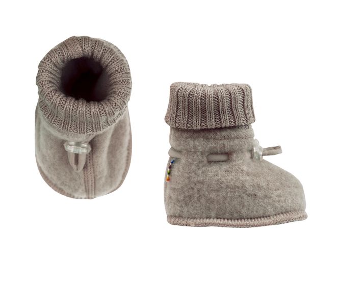 Hovedbilde Joha Soft Ull Sleeping Booties Sesame Mel