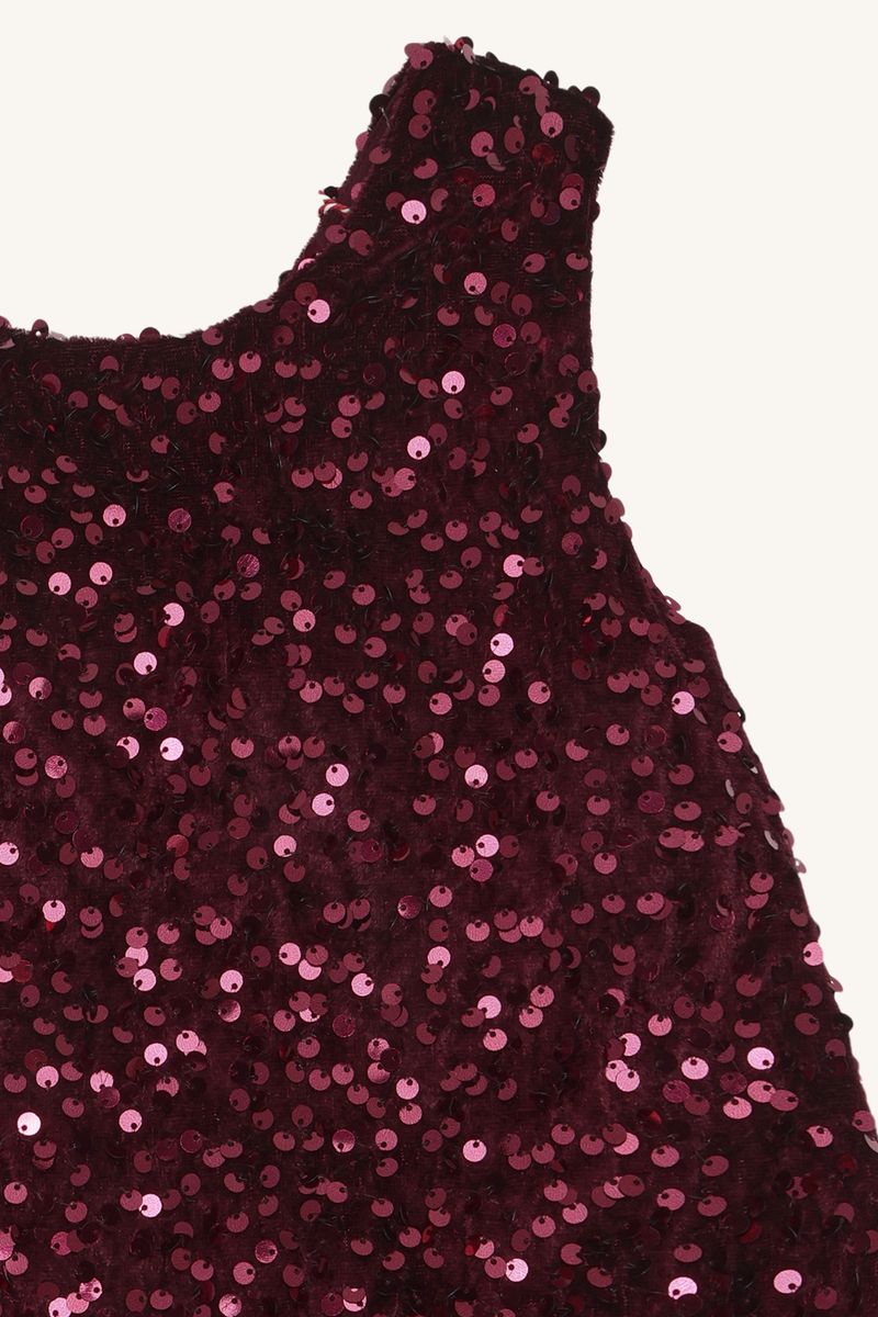 Hust and Claire Karoline Sequins Kjole Teaberry
