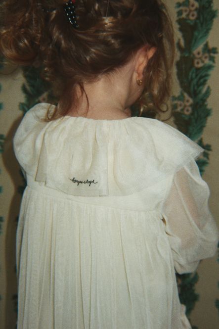 Hovedbilde Konges Sløjd Bow Kjole Parchment Beige