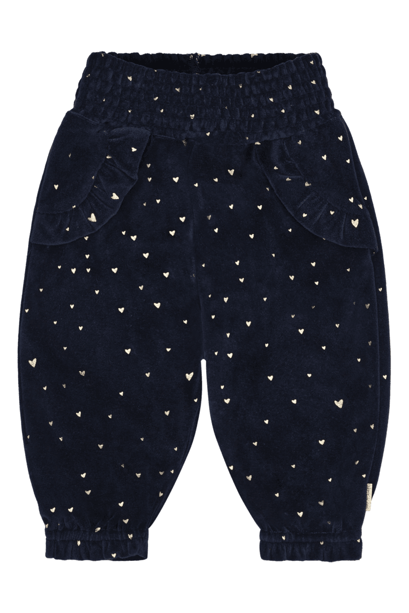 Hust and Claire Trine Velourbukse Navy  Jente