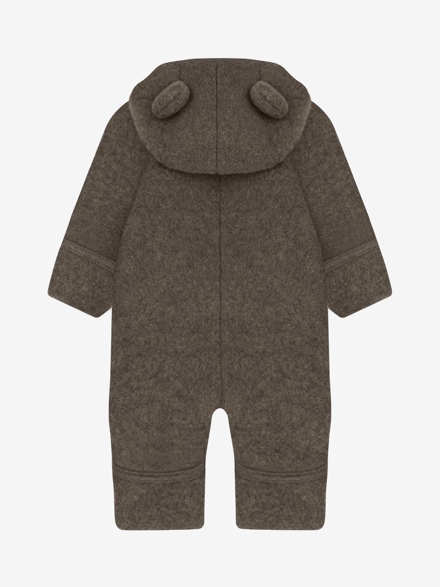 HUTTEliHUT Ullfleecedress med Ører Brown Melange