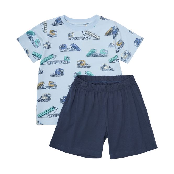 Hovedbilde Minymo T-shirt+Short Set AOP Skyway