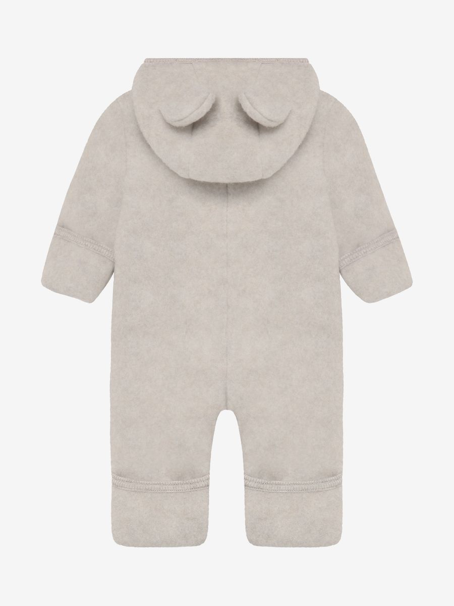 HUTTEliHUT Ullfleecedress med Ører Camel Melange