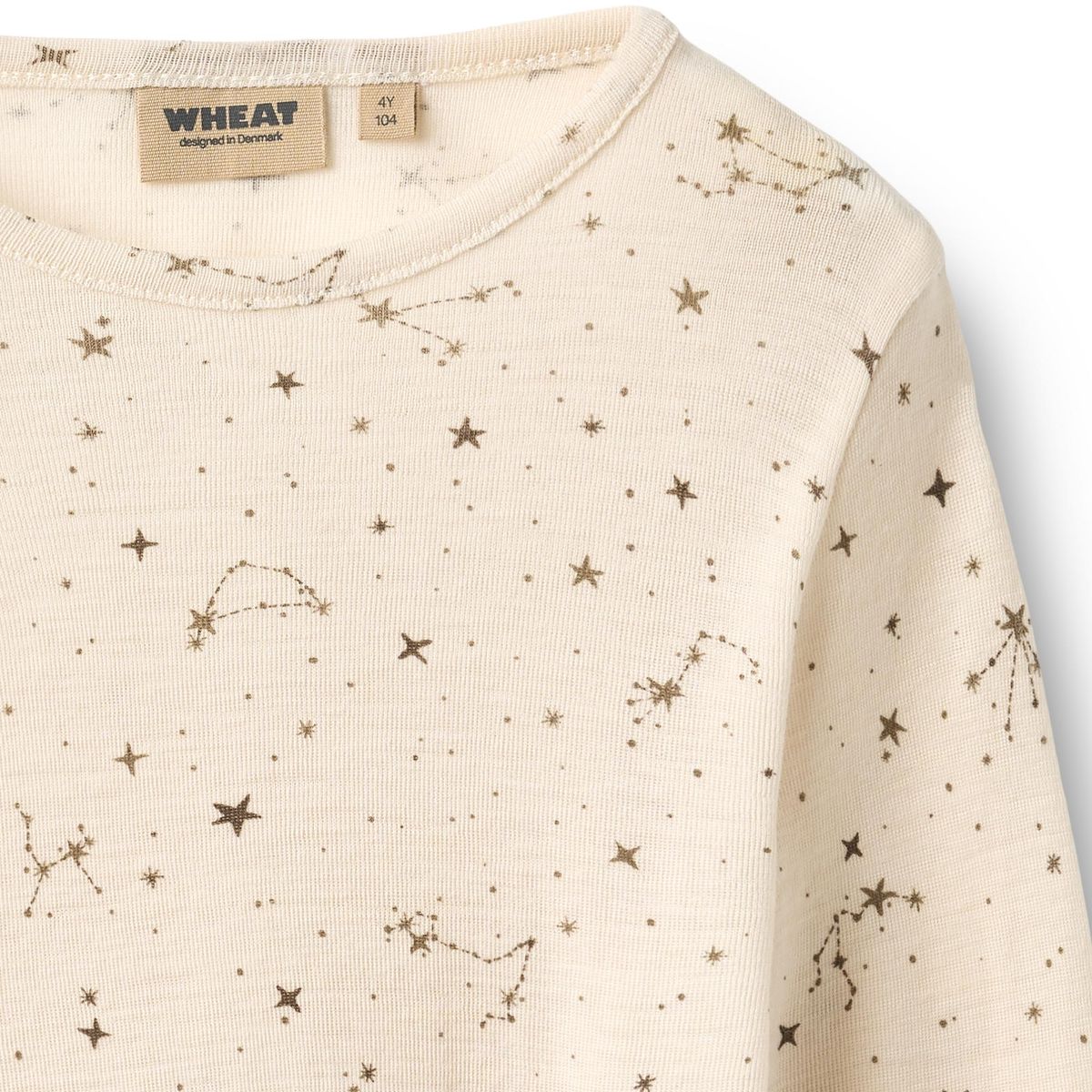 Wheat Alfie Genser Ull Eggshell Stars