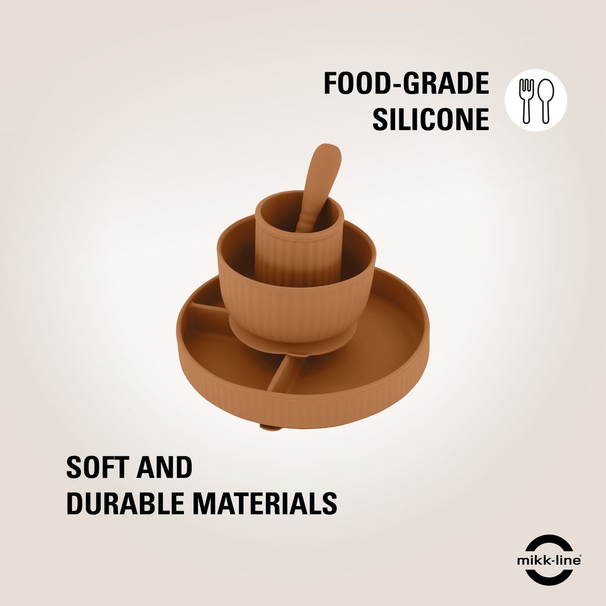 Mikk-Line Spisesett  Brown Sugar