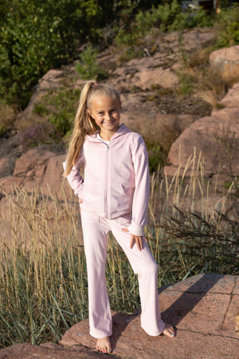Vilje & Ve Hermine Velour Pant Blush Rose