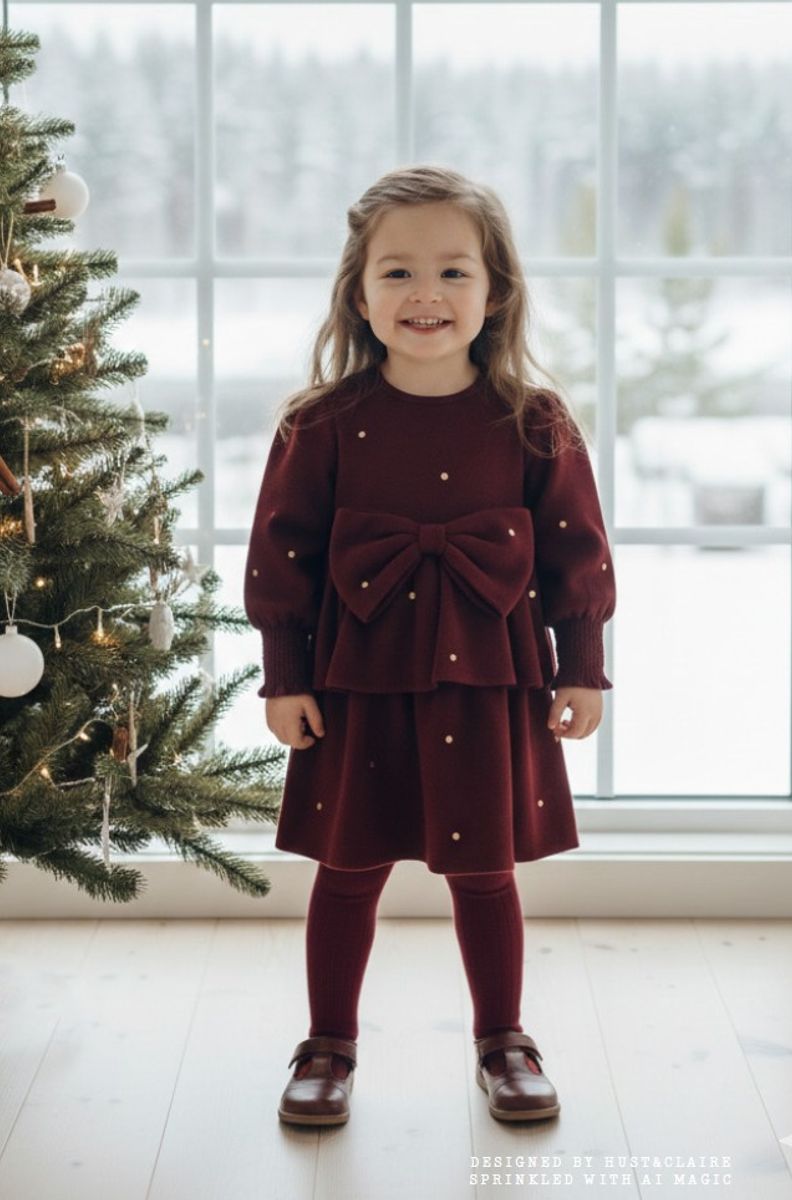 Hust and Claire Karoline Dots Kjole Teaberry