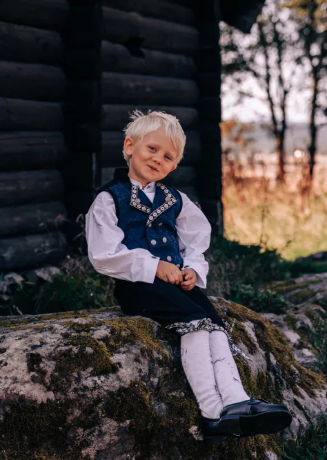 Hovedbilde Salto Festdrakt Gutt Blå