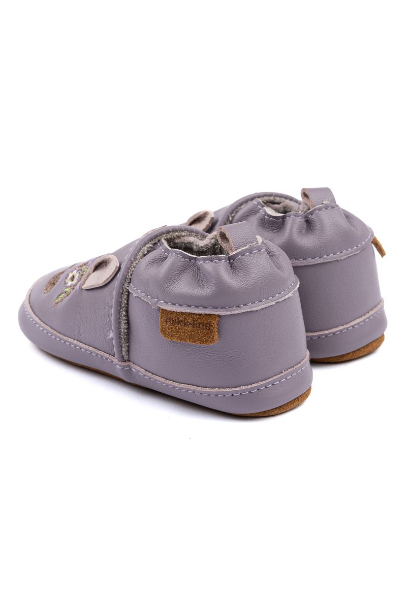 Mikk-Line Skinn tøfler 3D  Lavender Aura