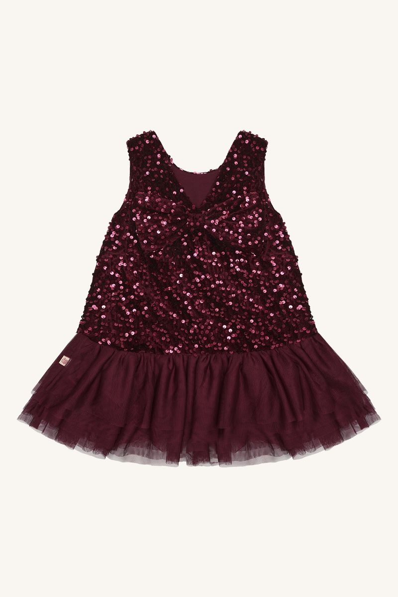 Hust and Claire Karoline Sequins Kjole Teaberry