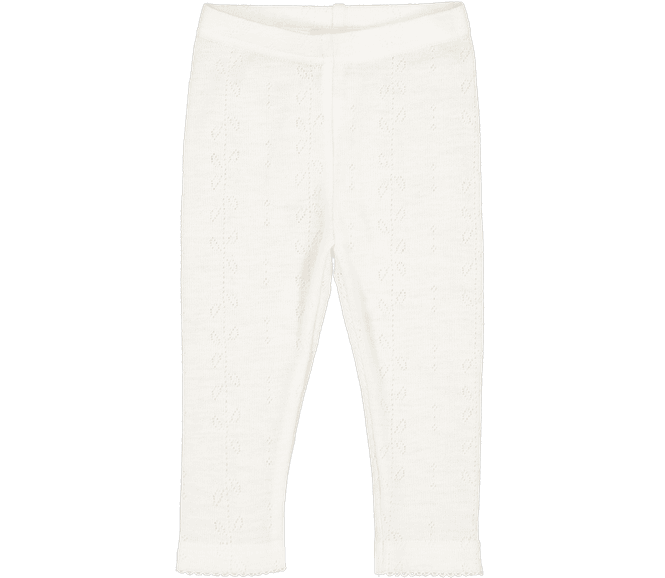 Hovedbilde MarMar Ull Leggings Pointelle Leg Natural