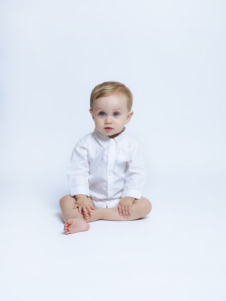Baby White Birger Skjortebody str. 92