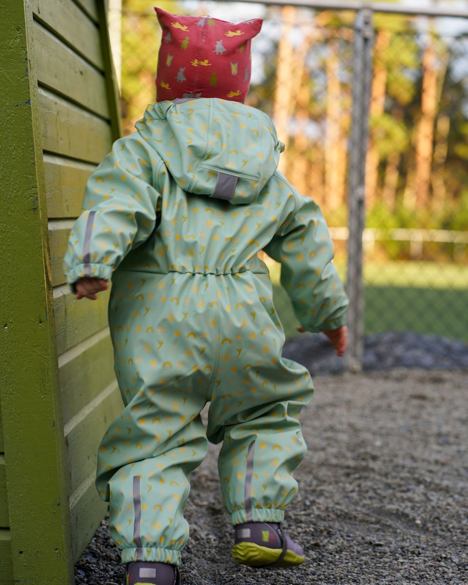 Kattnakken Baby Regndress Dugg Jane Pistasj