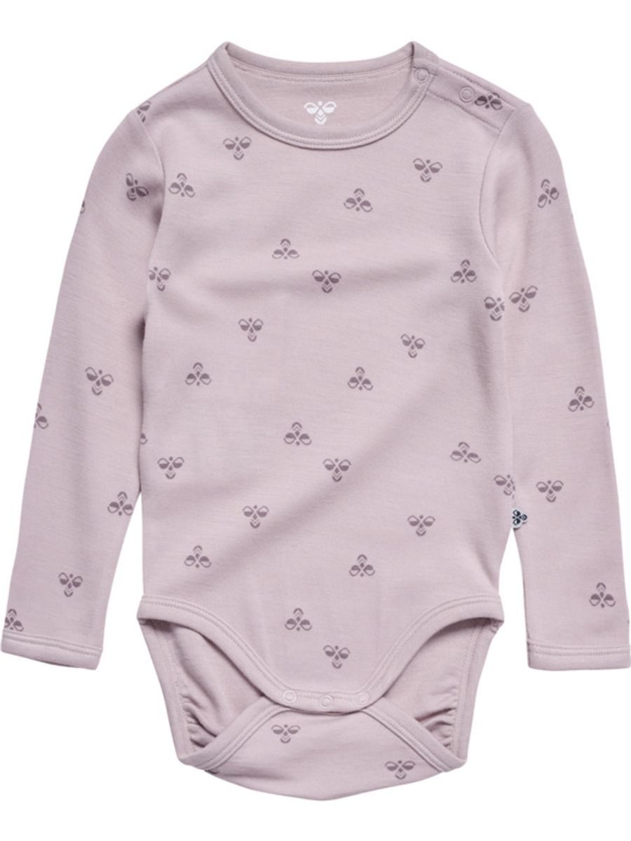 Hummel Mini Langermet Ullbody Cloud Gray