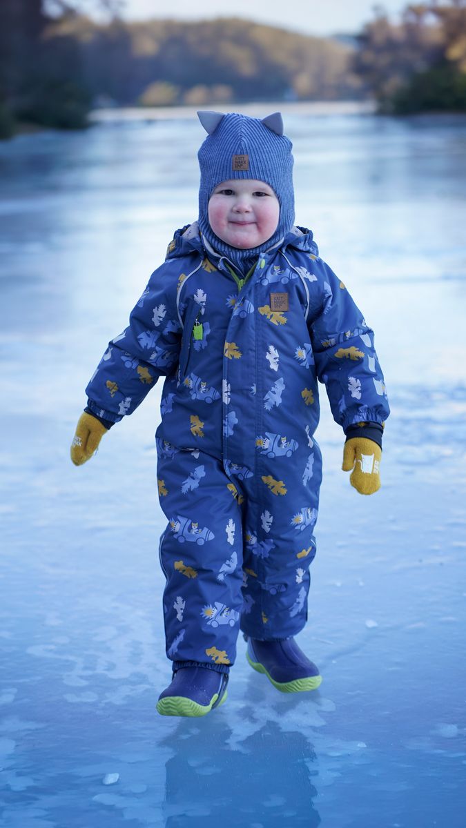 Kattnakken Snø Vinterdress Baby Skumringsblå