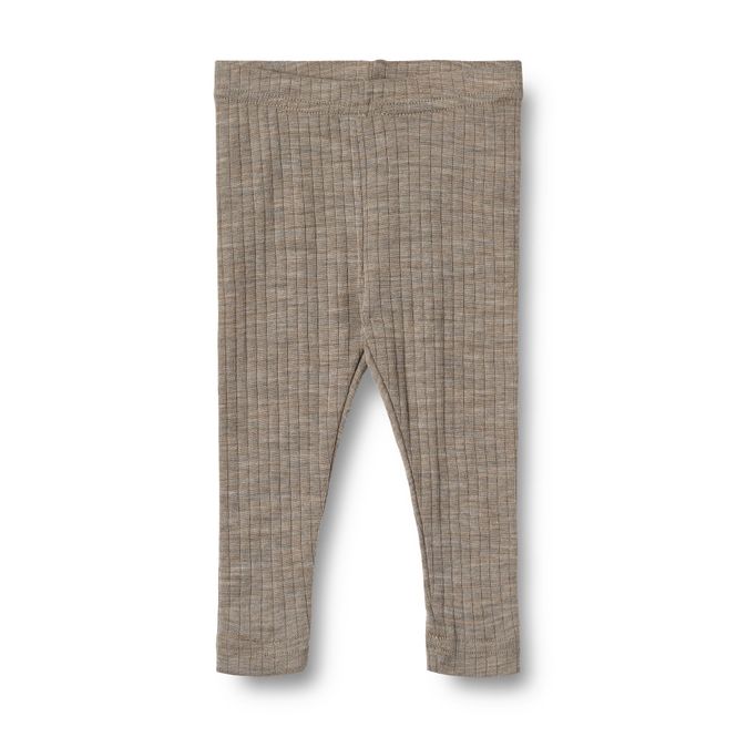 Hovedbilde Wheat Baby Ull Silke Leggings Agi Khaki Melange