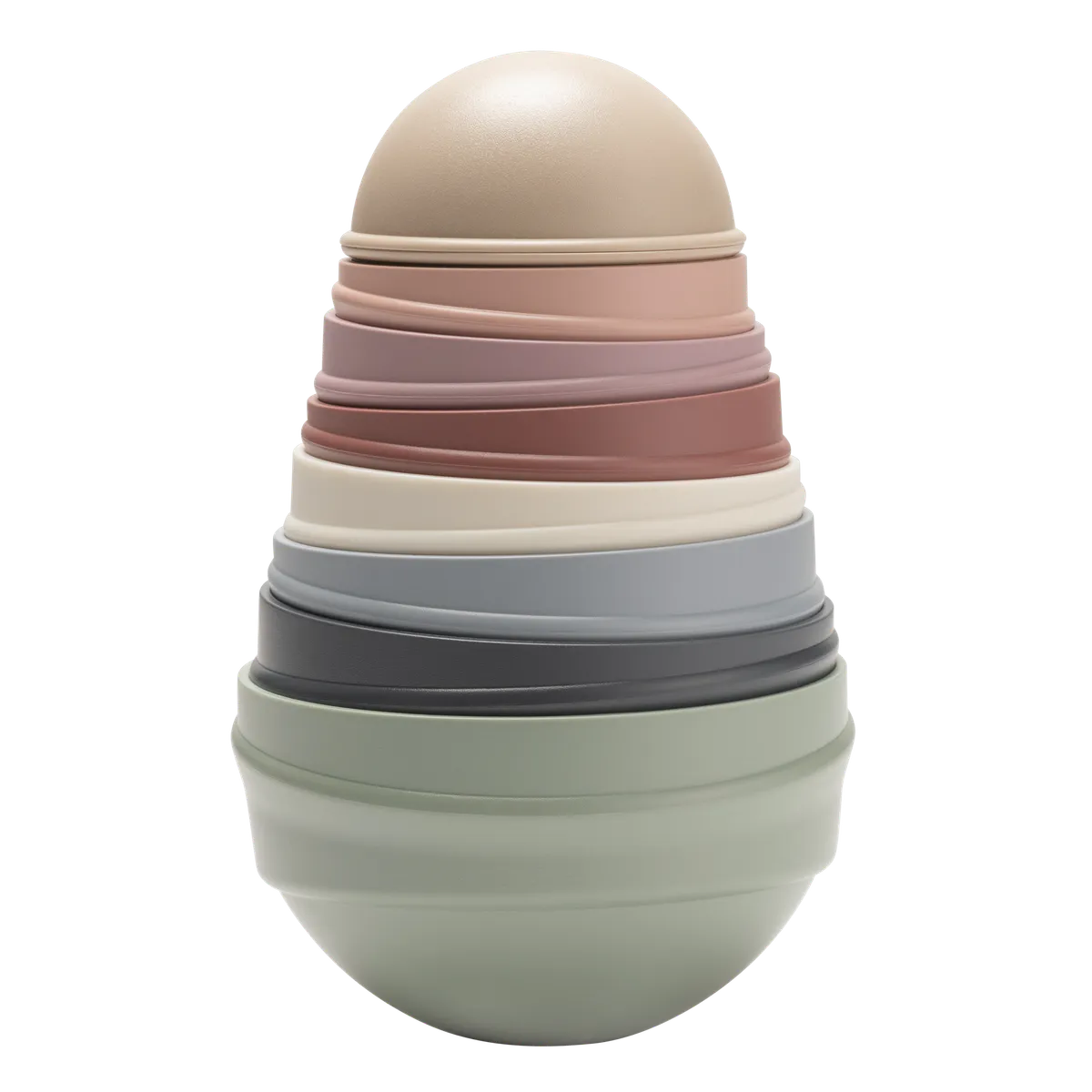 BIBS Wobbly Tower Pastel Rainbow