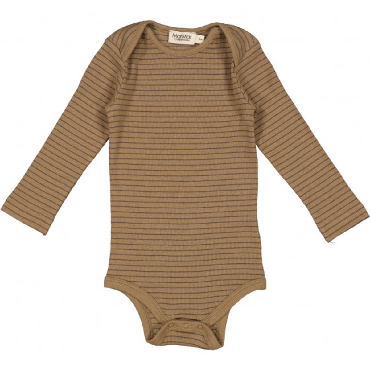 MarMar Ben Modal Fine Rib Coffee Stripe