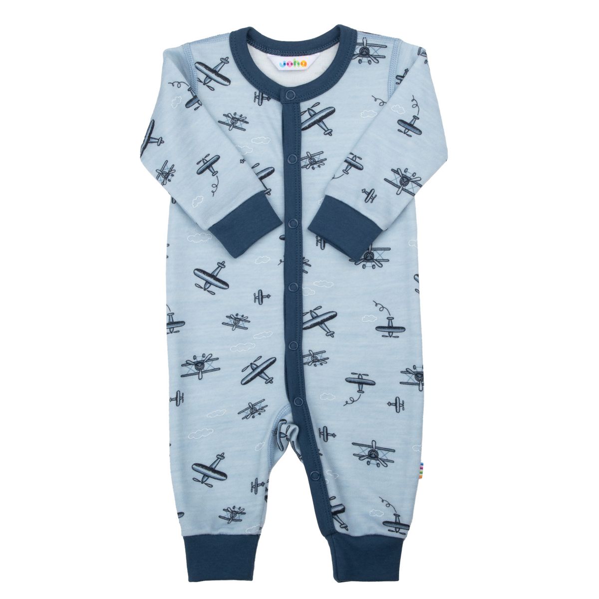 Joha Ull Bambus Jumpsuit Fly Blå