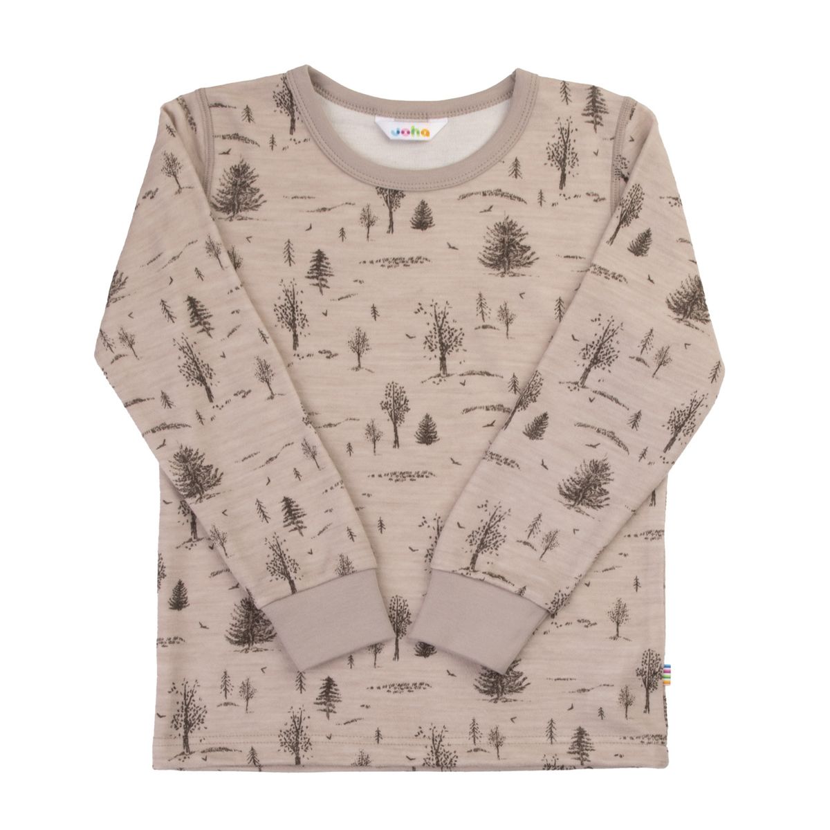 Joha Ull/Bambus Blouse w/long sleeves Forest Beige