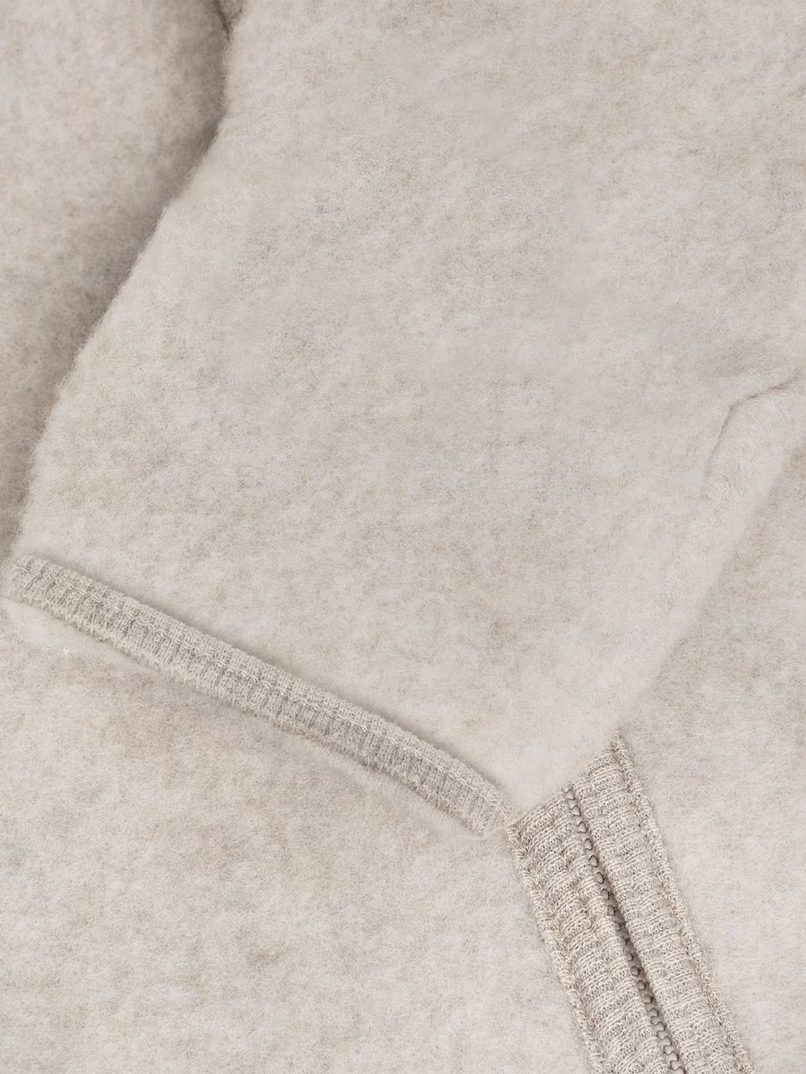 HUTTEliHUT Ullfleecedress med Ører Camel Melange