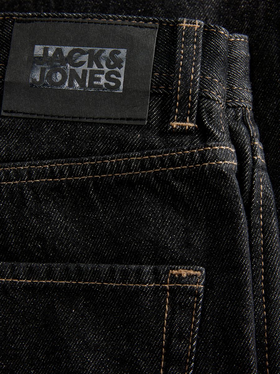 Jack & Jones Junior Alex Bukse Baggy Fit Black Denim